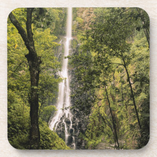 Dessous-de-verre Costa Rica, île de Cocos, cascade de la baie de W