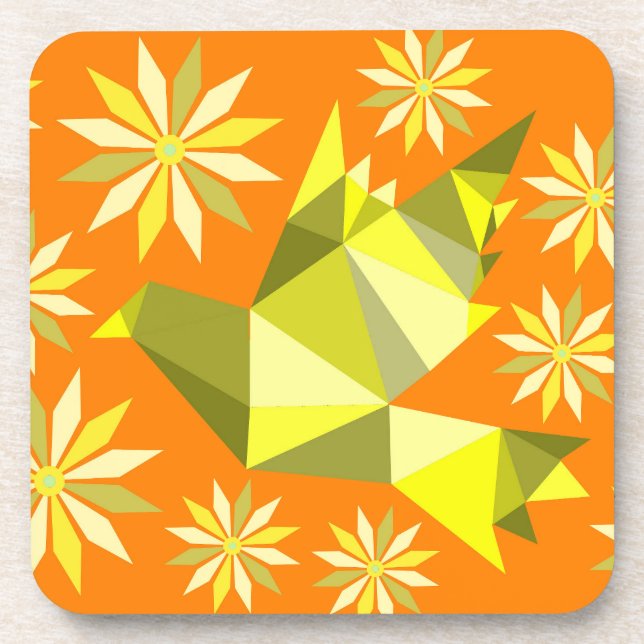 DESSOUS-DE-VERRE CÔTE DE LA BOISSON D'OISEAU FLEUVE (Devant)