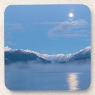 Dessous-de-verre Coucher de lune Seabeck, Washington