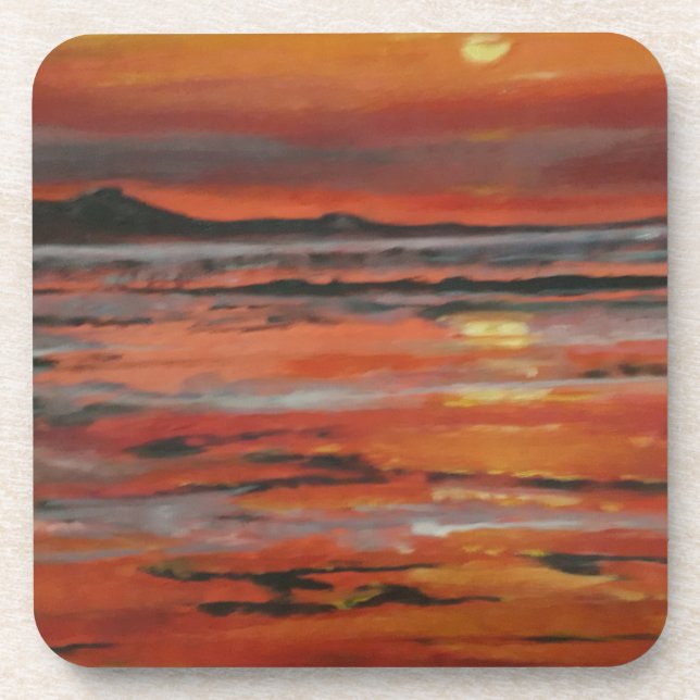 Dessous-de-verre Coucher de soleil 3 (Devant)