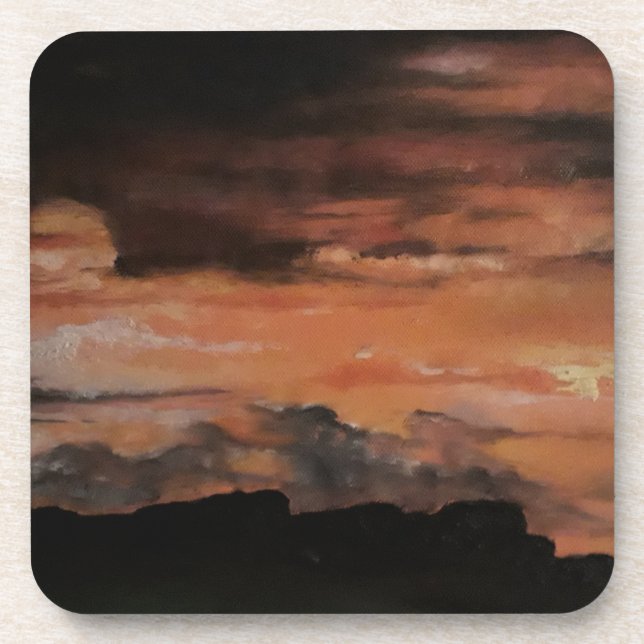 Dessous-de-verre Coucher de soleil 4 (Devant)
