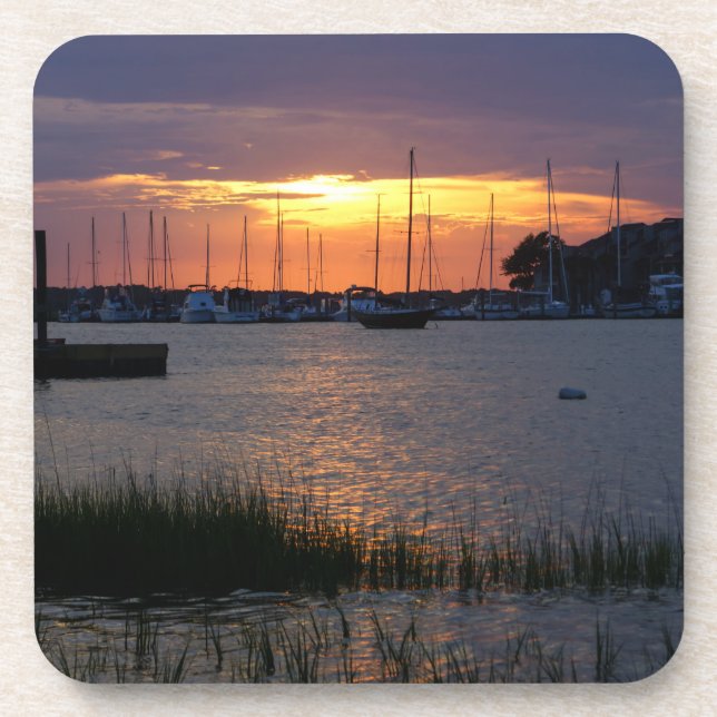 Dessous-de-verre Coucher de soleil de Folly River (Devant)