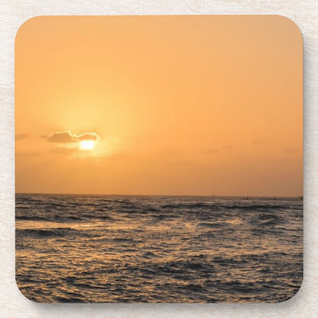 Dessous-de-verre Coucher de soleil d'Hawaii (Devant)