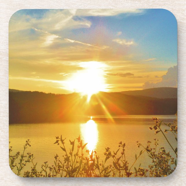 Dessous-de-verre Coucher de soleil sur le lac Arrowhead (Devant)