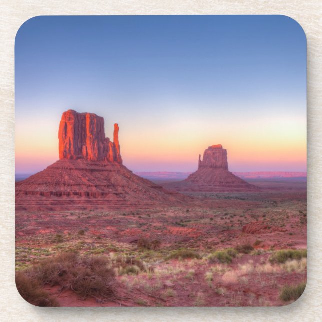 Dessous-de-verre Coucher de soleil sur Monument Valley Arizona (Devant)
