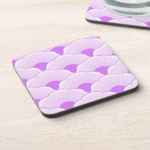 Dessous-de-verre Coucher de soleil, violet tonique, texture béton