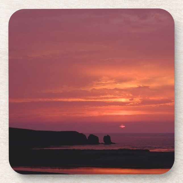 Dessous-de-verre coucher du soleil 3 (Devant)