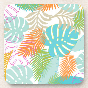 Dessous-de-verre Couleur de fond DIY de la forêt tropicale de PixDe