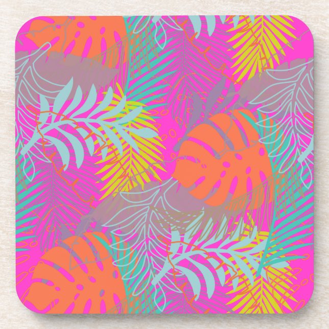 Dessous-de-verre Couleur de fond DIY PixDezines rainforest (Devant)