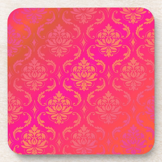 Dessous-de-verre Couleur de fond DIY PixDezines Vendome Damask (Devant)