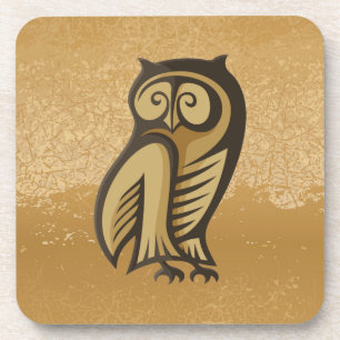 Dessous-de-verre Couleur du symbole du hibou