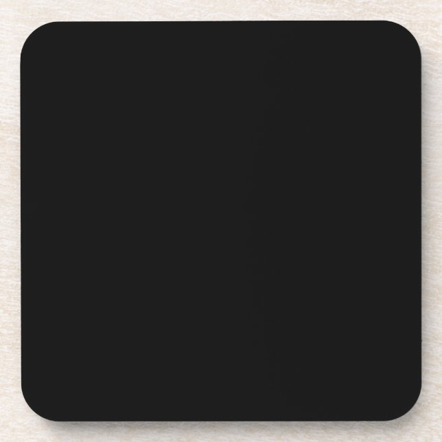 Dessous-de-verre Couleur unie : Noir (Devant)