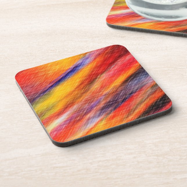 Dessous de verre Couleurs Abstraites coucher de so (Côté gauche)