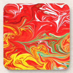 Dessous-de-verre Couleurs chaudes Art Motif. Acheter maintenant