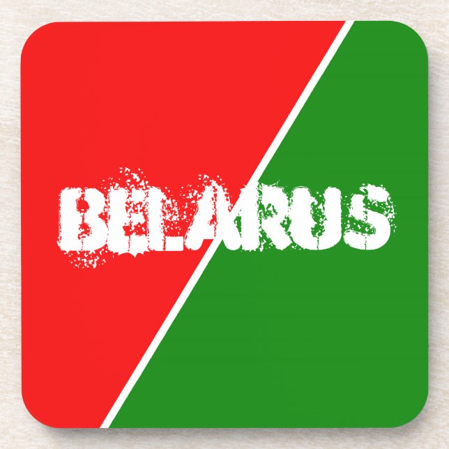 Dessous-de-verre Couleurs du drapeau national biélorusse (Devant)