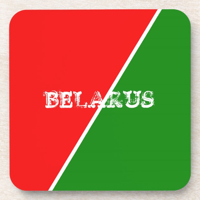 Dessous-de-verre Couleurs du drapeau national biélorusse (Devant)