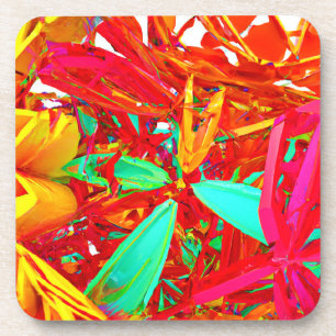 Dessous-de-verre Couleurs vives Motif Abstrait