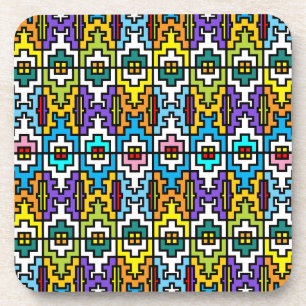 Dessous-de-verre Couleurs vives motif africain
