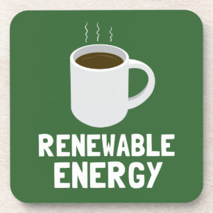 Dessous-de-verre Coupe du café d'énergie renouvelable