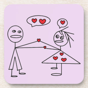 Dessous-de-verre Couple d'amoureux et d'amoureux