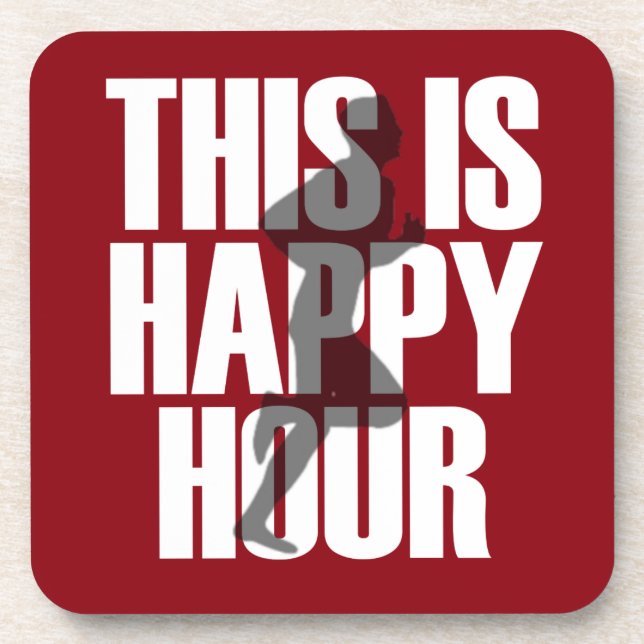 Dessous-de-verre Courir Est Une Bonne Heure (Devant)