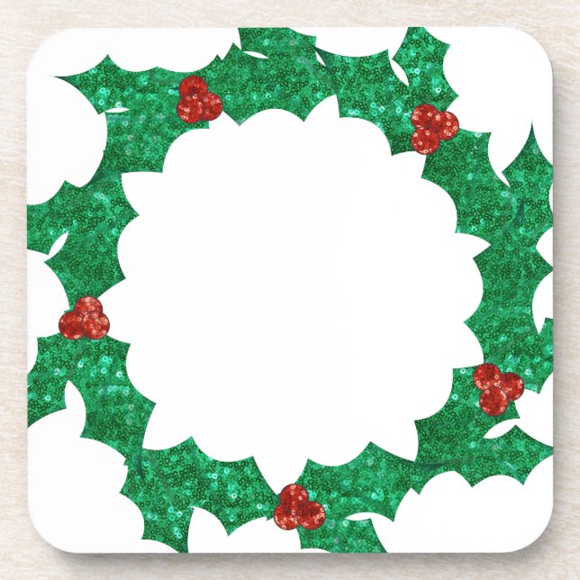 Dessous-de-verre couronne saint de noël (Devant)