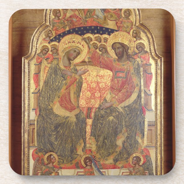 Dessous-de-verre Couronnement de la Vierge, 1372 (Devant)