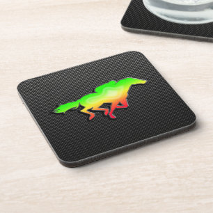 Dessous-de-verre Course de chevaux lisse