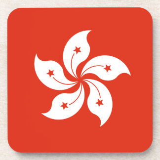 Dessous-de-verre Coût bas ! Drapeau de Hong Kong