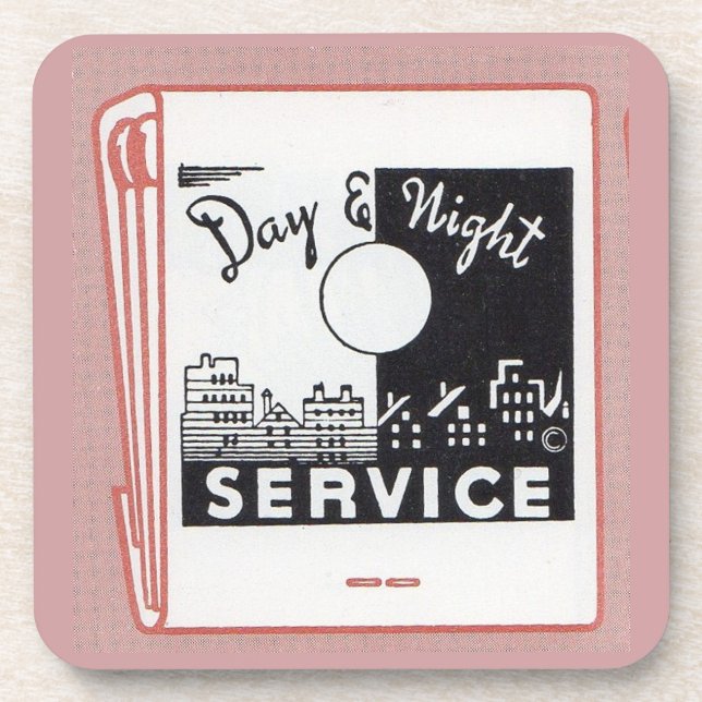 Dessous-de-verre couverture de vieux matchs Service de jour et de n (Devant)