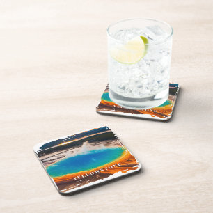 Dessous-de-verre Couvre-boisson thermale Yellowstone Hot Spring