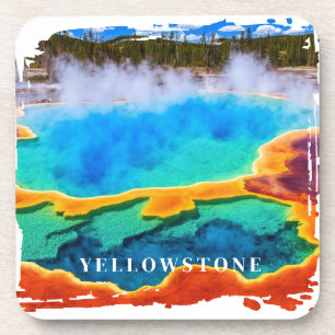 Dessous-de-verre Couvre-boisson thermale Yellowstone Hot Spring