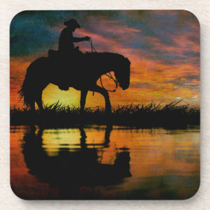 Dessous-de-verre Cowboy Beverage Coaster