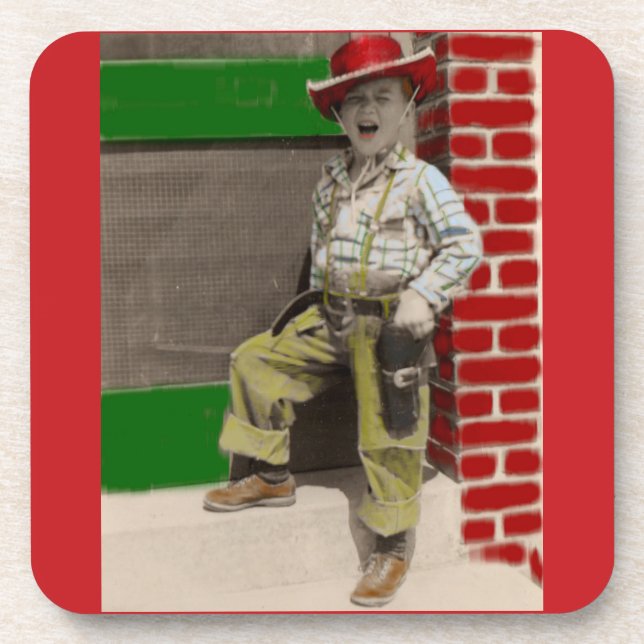 Dessous-de-verre cowboy urbain (Devant)