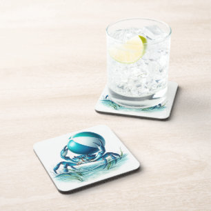 Dessous-de-verre Crabe bleu