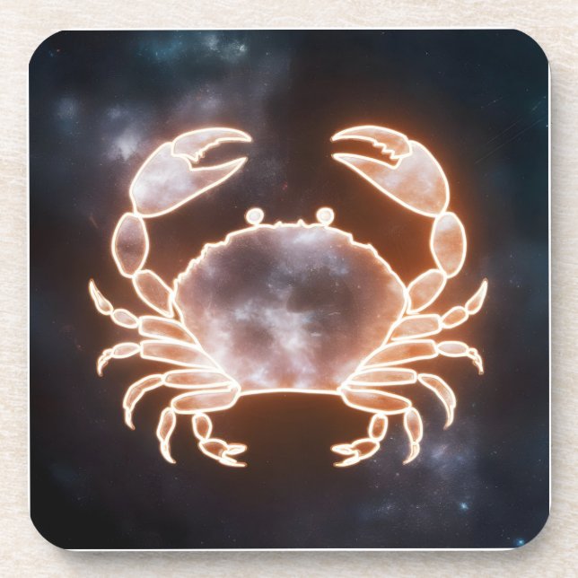 Dessous-de-verre Crabe céleste représente le cancer Cons zodiaques (Devant)