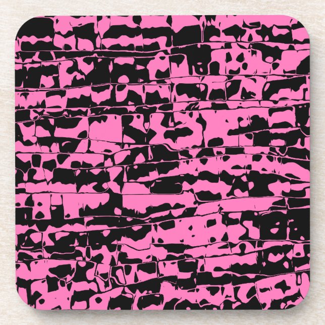 Dessous-de-verre Crackle Abstrait (Devant)