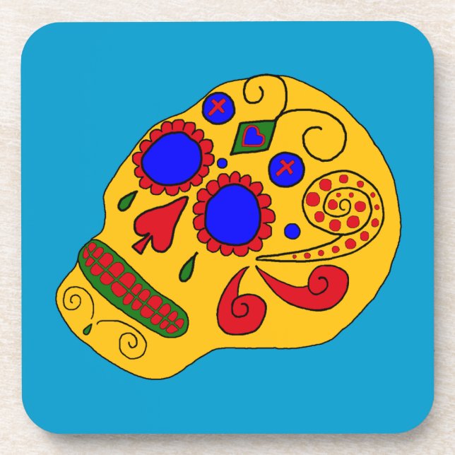 Dessous-de-verre Crâne à sucre (Devant)