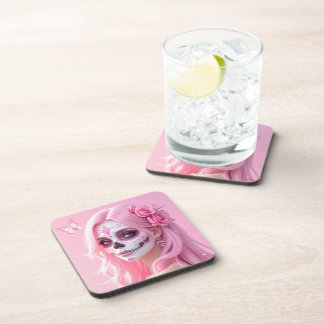 Dessous-de-verre Crâne de sucre Pink Lady