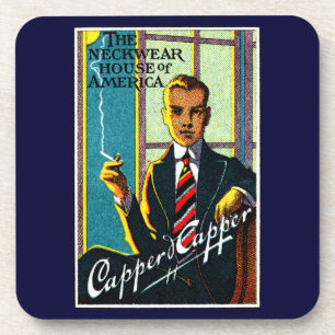 Dessous-de-verre cravate Vintage masculin 1920
