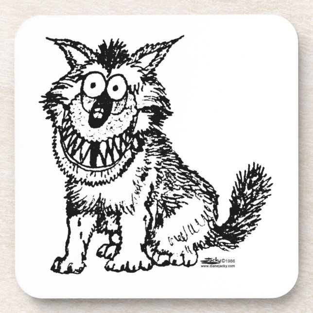 Dessous-de-verre Crazy Dog (Devant)