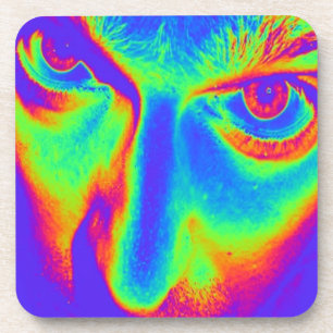 Dessous-de-verre Crazy Eyes pop art