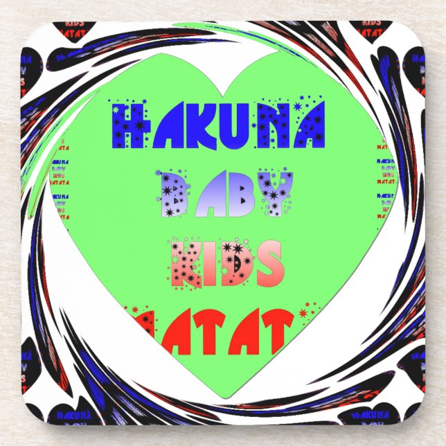 Dessous-de-verre Create Your Own Luminous Hearts Baby Kid Design (Devant)