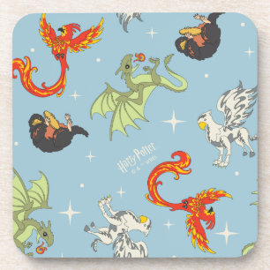 Dessous-de-verre Créatures Magiques Ancien Motif