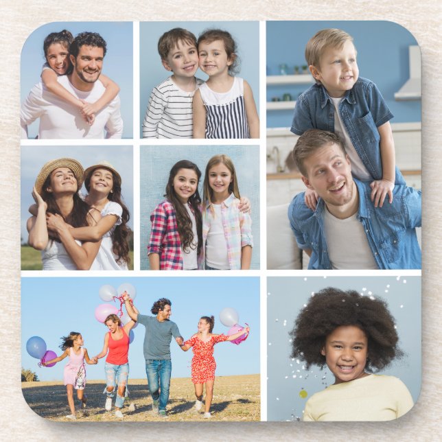 Dessous-de-verre Créez votre propre collection de 7 photos (Devant)