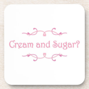 Dessous-de-verre Crème et sucre ?