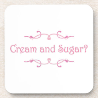 Dessous-de-verre Crème et sucre ?