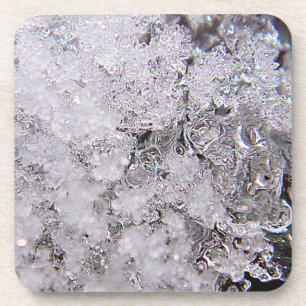 Dessous-de-verre cristaux de glace cool