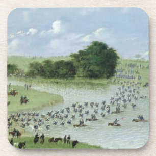 Dessous-de-verre Croisement du Rio San Joaquin, Paraguay, 1865