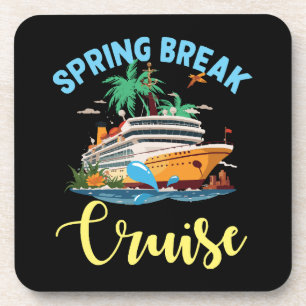 Dessous-de-verre Croisière de vacances de printemps